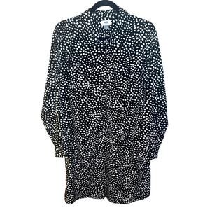 Old Navy Hearts Long Sleeve Shirt Dress Size L